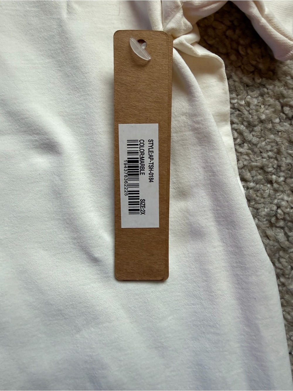 NWT SKIMS Fits Everybody Short Sleeve Crew Tee - Light Cream - Picture 3 of 3